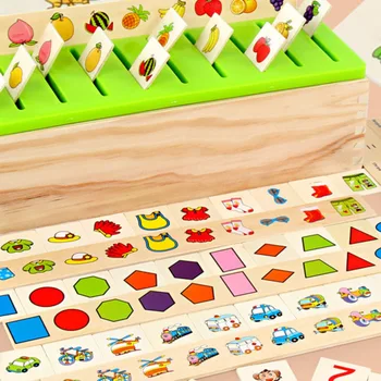 Izobraževalne Lesene Igrače Montessori Zgodnjega Učenja Igrača Matematično Znanje Razvrstitev Igrače, Lesene Kognitivne Ujemanje Igrača
