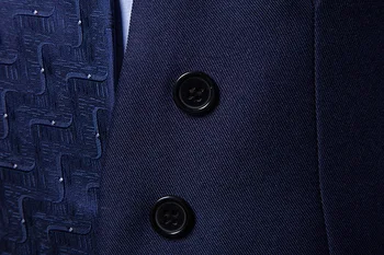 Moda za moške Kraljevsko Modra Obleka Telovnik 2018 Nove blagovne Znamke Dvojno Zapenjanje Obleko Majice Za Moške Priložnostne brez Rokavov Formalno Podjetja Jakna