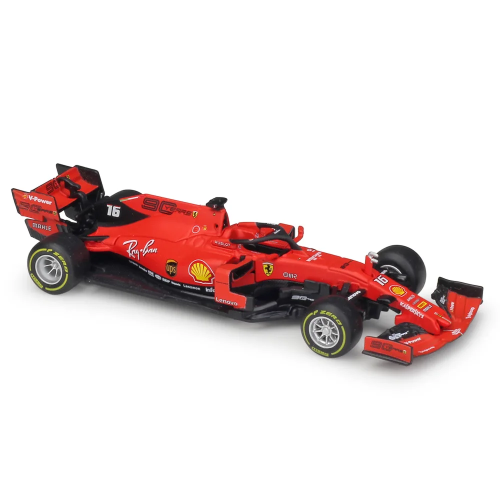1:43 Bburago F1 2019 Ferrar SF90 Formula One Racing Die-cast Model Avtomobila