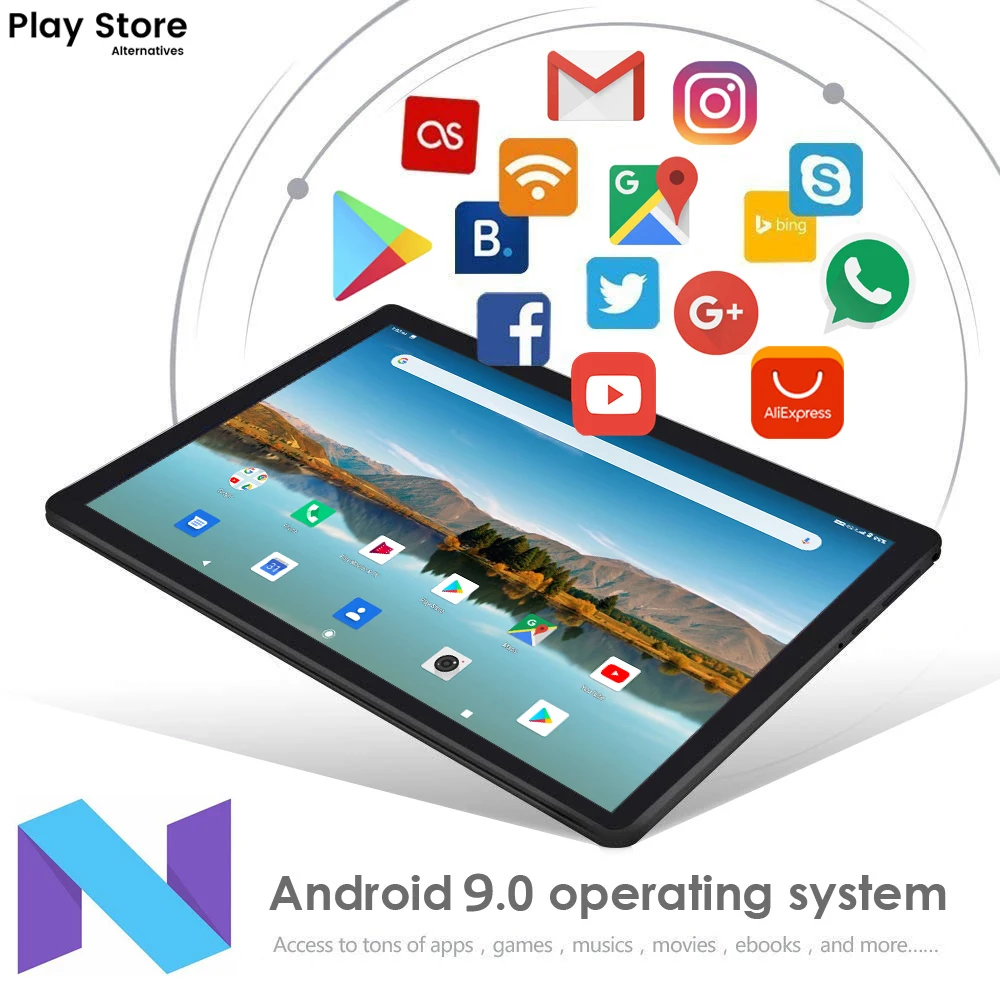 10.1 Palčni 4G Omrežja, Telefonski Klic Tablet Android 9.0 Tablet Jedro Octa IPS 1280×800 2GB RAM32GB ROM SC9863A GPS