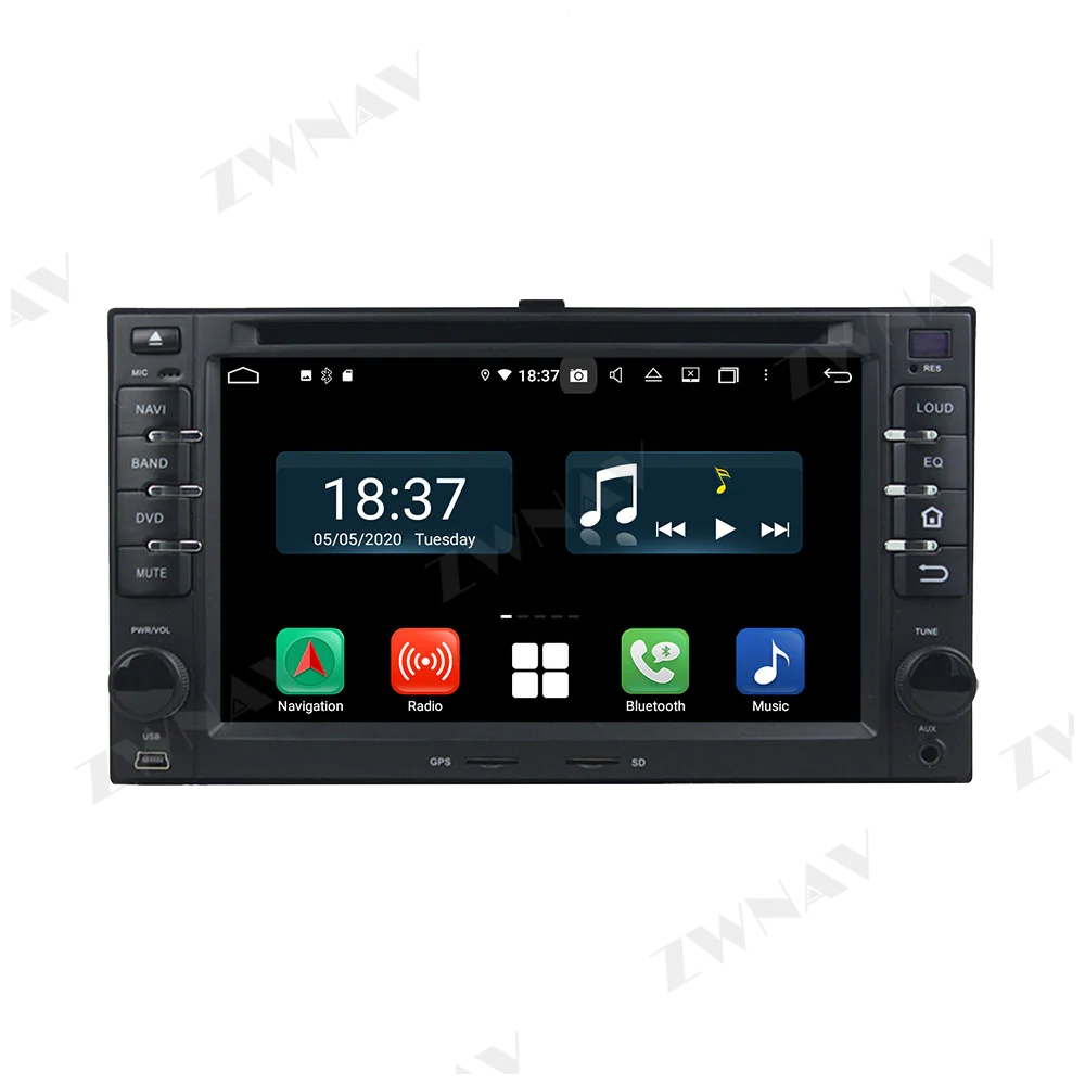 2 din PX6 IPS, zaslon na dotik, Android 10.0 Avto Multimedijski predvajalnik Za KIA Cerato BT video audio stereo radio, WiFi, GPS navi vodja enote