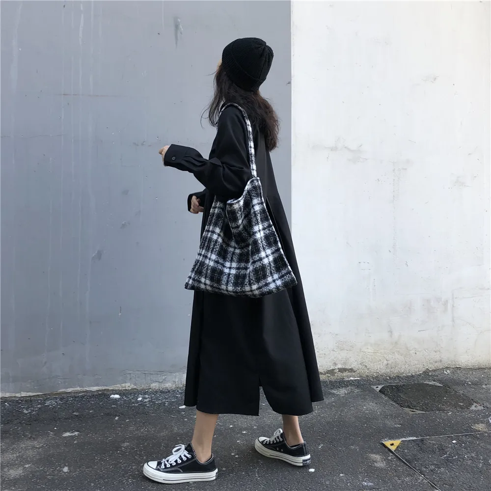 2019 Moda Dolg Rokav ženska Majica Obleke Harajuku Ulica Prevelik Gumb Pocket Naguban Črna Obleka Ženska Športna Oblačila