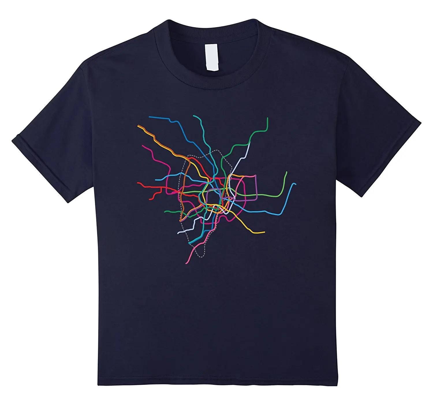 2019 Vroče prodajo Fashion Tokyo prog Podzemne železnice, Zemljevid T-Shirt Tee majica