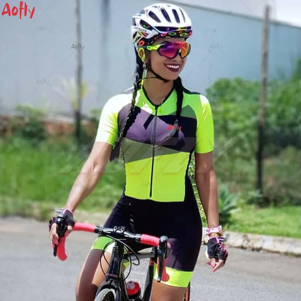 2020 Žensk Strokovno Kolesarska Oblačila Skinsuit Določa Aofly Jumpsuit Telo Seksi Triatlon Macaquinho Ciclismo Feminino Maillot
