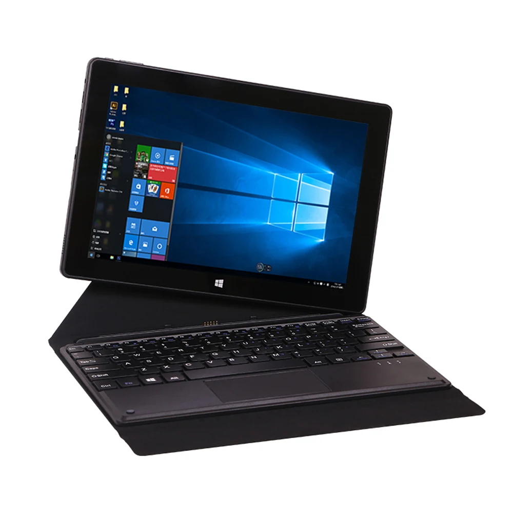 2021 Cenejši 2 V 1 za Windows 10 Tablet PC 10.1 palčni mini prenosnik Intel N3450 Quad Core, 4GB RAM DDR4 64GB ROM Slim Zvezek Tipkovnico
