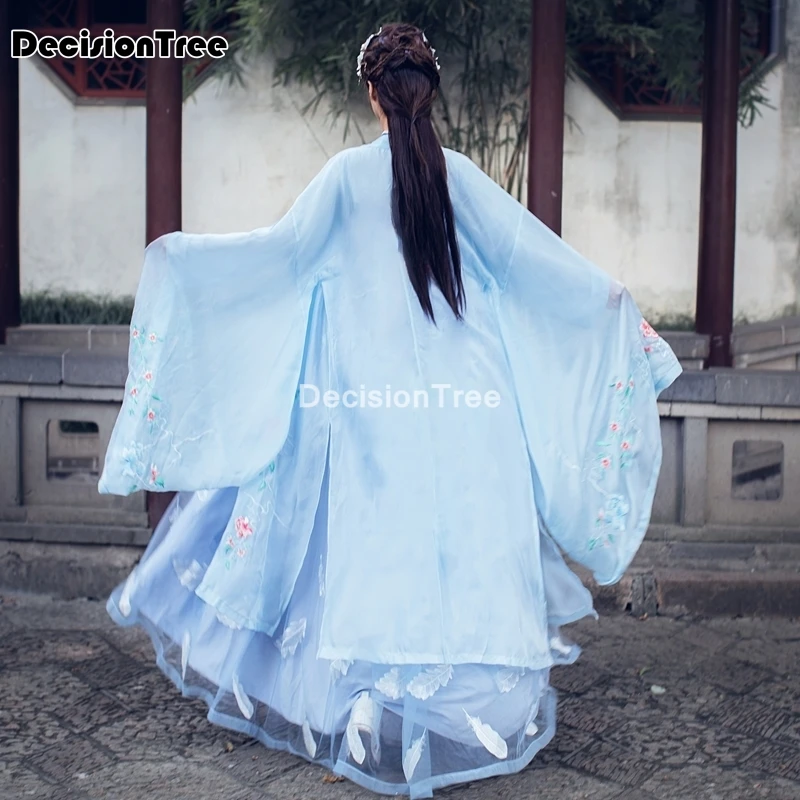 2021 kitajski obleko orientalski slog žensk hanfu kostum kantonščini vezene tradicionalne kitajske pravljice lep ples hanfu