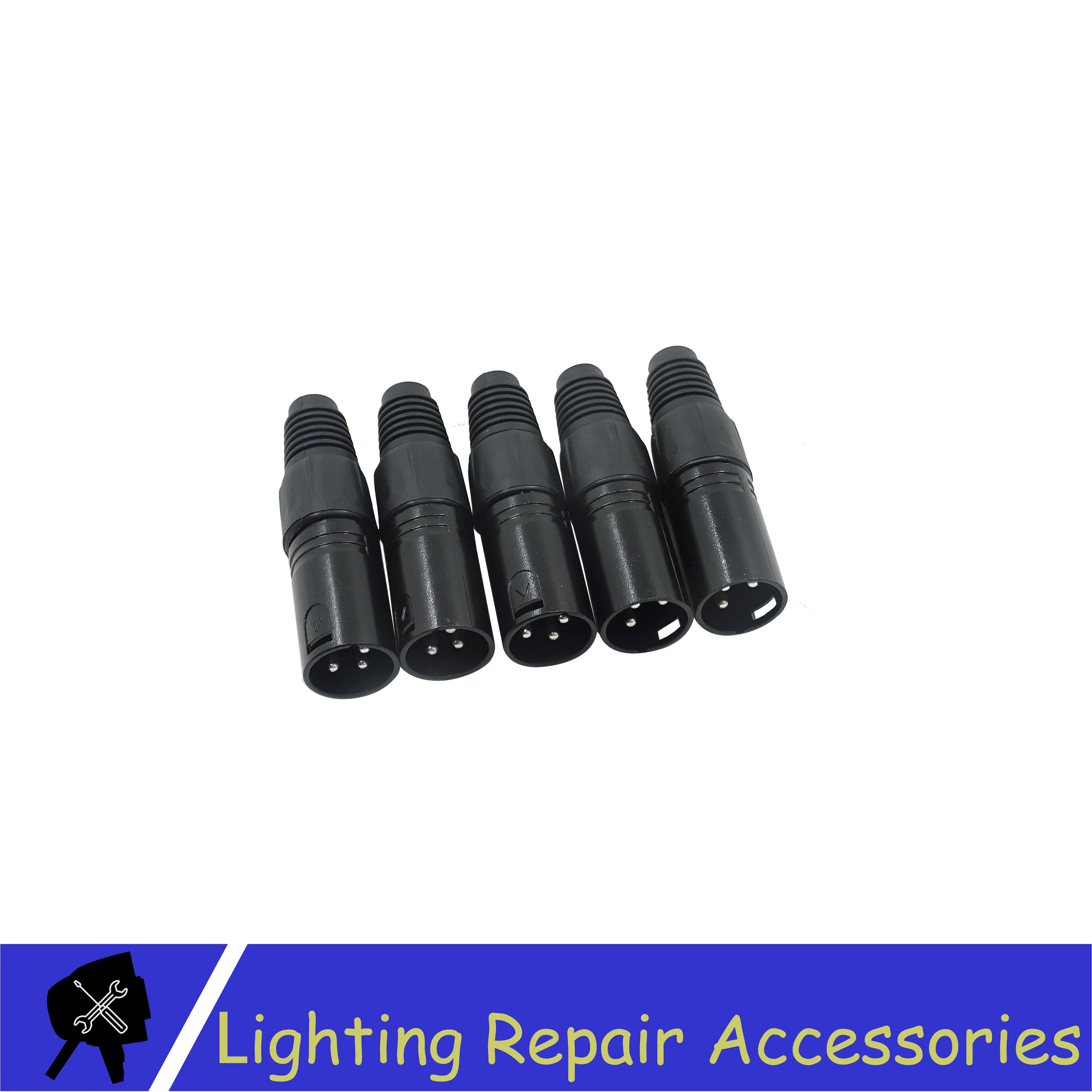 20Sets 3-PIN XLR Kovinski Priključek Za DMX Kabel, Mikrofon Kabel, Audio Kabel, Priključek Stopnji Svetlobe Dodatki
