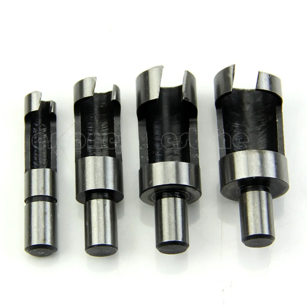 4 x Lesni Plug Rezalnik Razrez lesenih predmetov električno Orodje, Drill Bit Set 6 mm 8 mm 10 mm 13mm