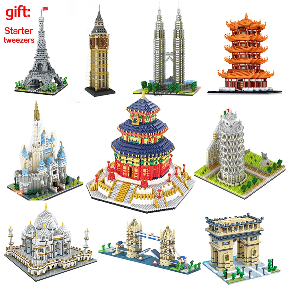 4019PCS Bloki Nastavite Arhitekture Točke Taj Mahal Palace Model gradniki Otroke, Izobraževalne Igrače, 3D Opeke Xmas Darila