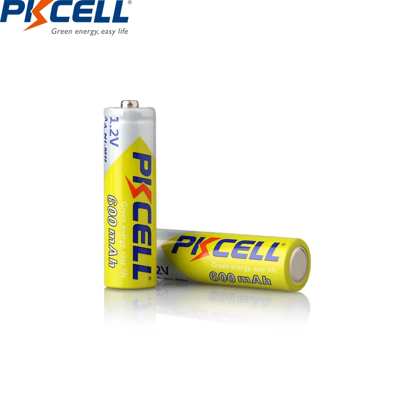 4PCS PKCELL AA baterije 600mah 1,2 v NIMH AA polnilne baterije aa batteria polnjenje in 1pcs AA polje baterije za Fotoaparat igrače