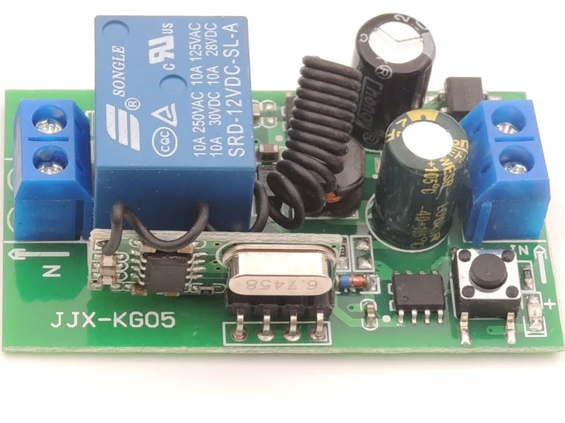 AC 85~250V 10A rf Relejni sprejemnik z Univerzalni daljinski upravljalnik 220V1CH 433Mhz Brezžični Sprejemnik Modul krmilnik za luči/lučka