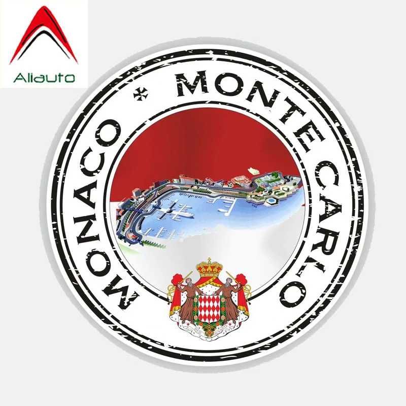 Aliauto Osebnost Monte Carlo, Monako Avto Nalepke, Odsevni zaščito pred soncem Nepremočljiva Dekoracijo Nalepko Pribor PVC,12cm*12 cm