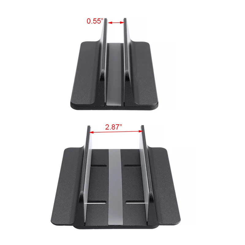 Aluminij Desk Navpično Laptop Stand Nosilec Nastavljiv Dock Velikost Nosilec Za MacBook Air Pro 13 15