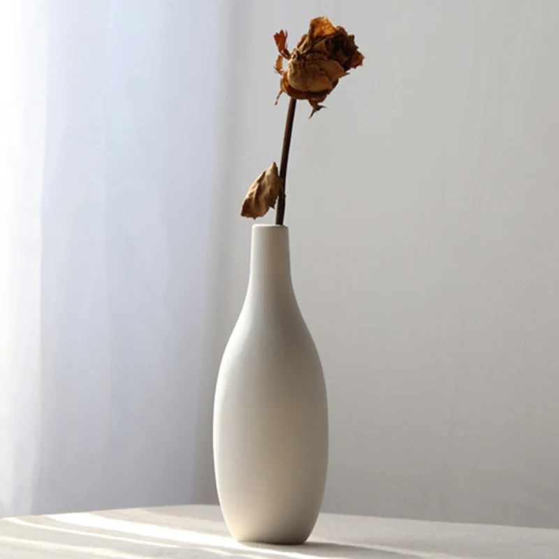 Bela Keramika Spali Vaza Cvetlični Aranžma Japonski Slog Majhen Cvet Vazo Cvetlični Aranžma Doma Vrtni Okras
