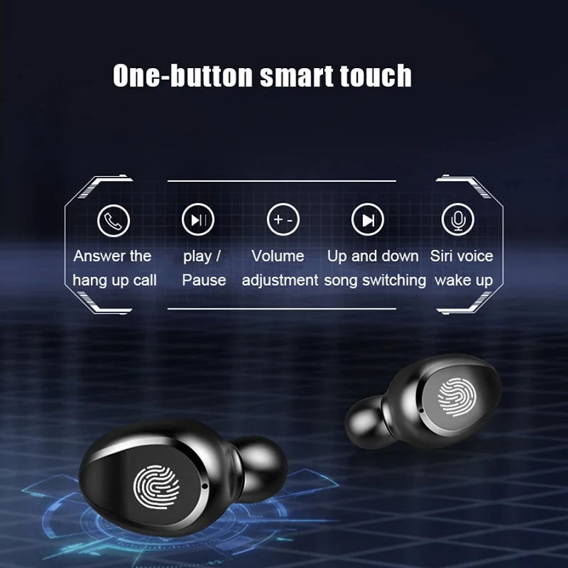 Bluetooth Slušalke 5.0 LED Zaslon IPX7 Nepremočljiva 8D Bluetooth Stereo Čepkov TWS Brezžična tehnologija Bluetooth 5.0 Slušalke Za Vse Telefon