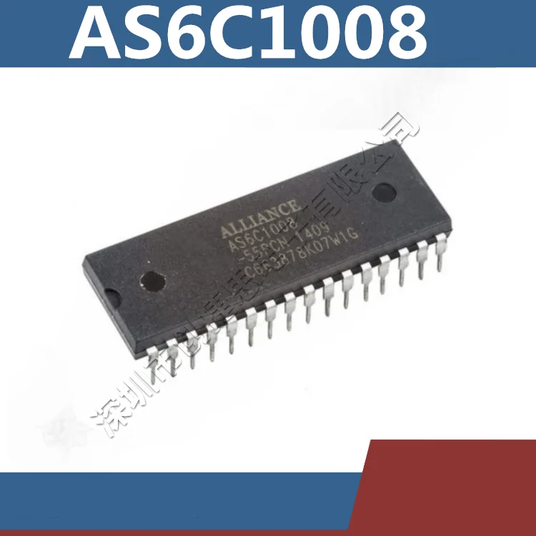 Brezplačna Dostava 10PCS/veliko AS6C1008 AS6C1008-55PCN AS6C1008-55 DIP-32 IC