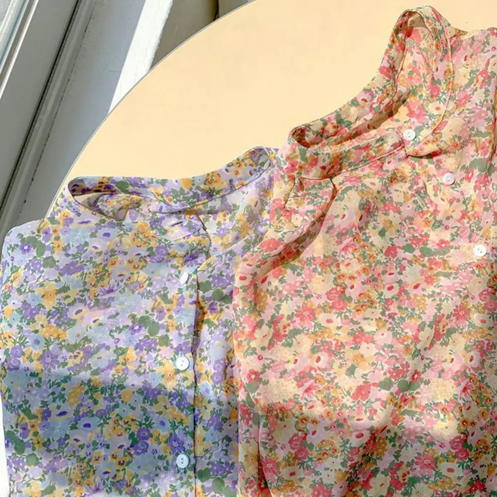 Cvjetnim Tiskanja Pisane Bluze Elegantno Gumbi Jeseni Urad Majica Dolg Rokav Ženska Ženski Podlagi Vrh Oblačila Visoke Kakovosti 2021