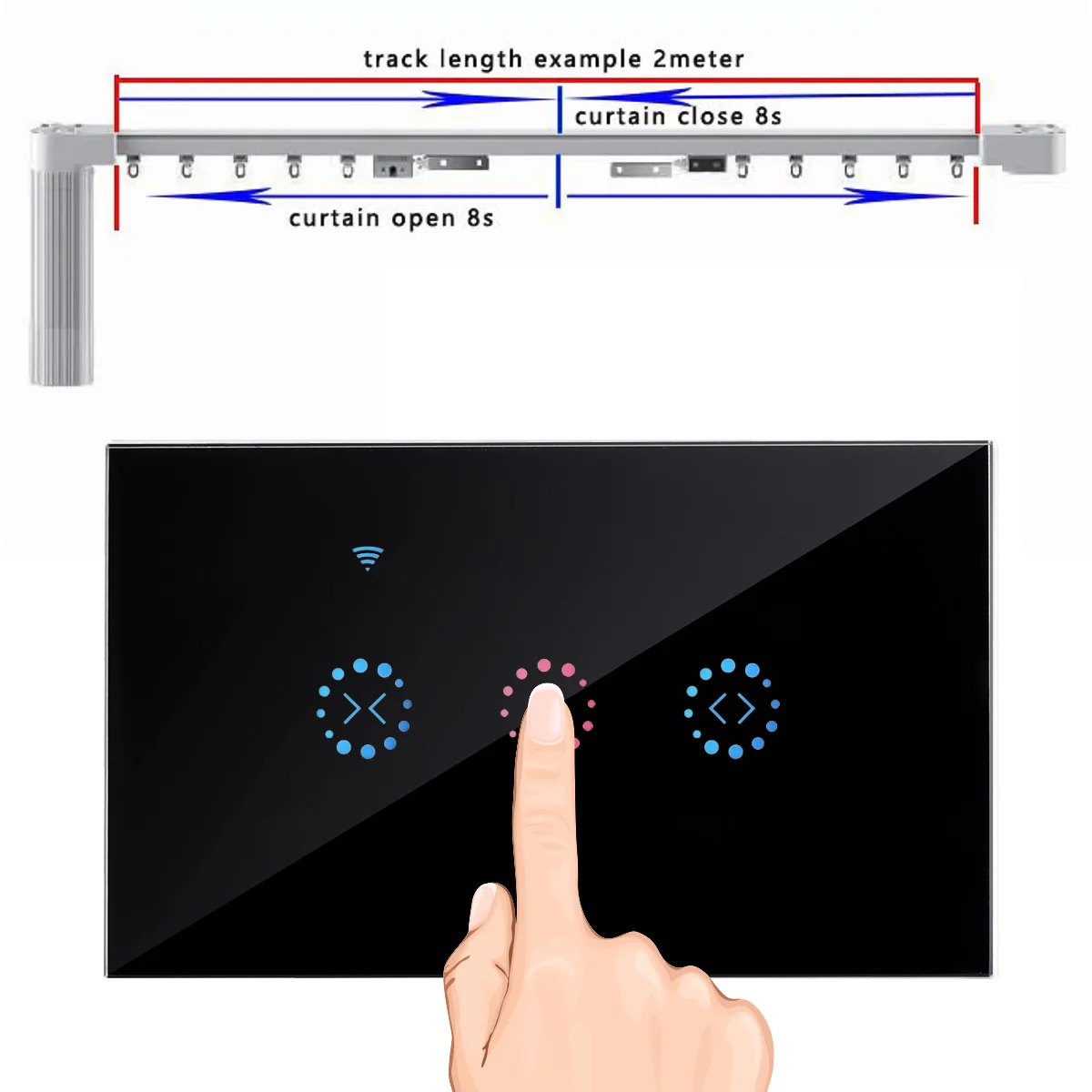 Ewelink APP ZDA/EU WiFi Curtain Wall) Stikalo za Električni motorizirana Zavese Slepi roletnih Google Domov/Alexa Glasovni Nadzor