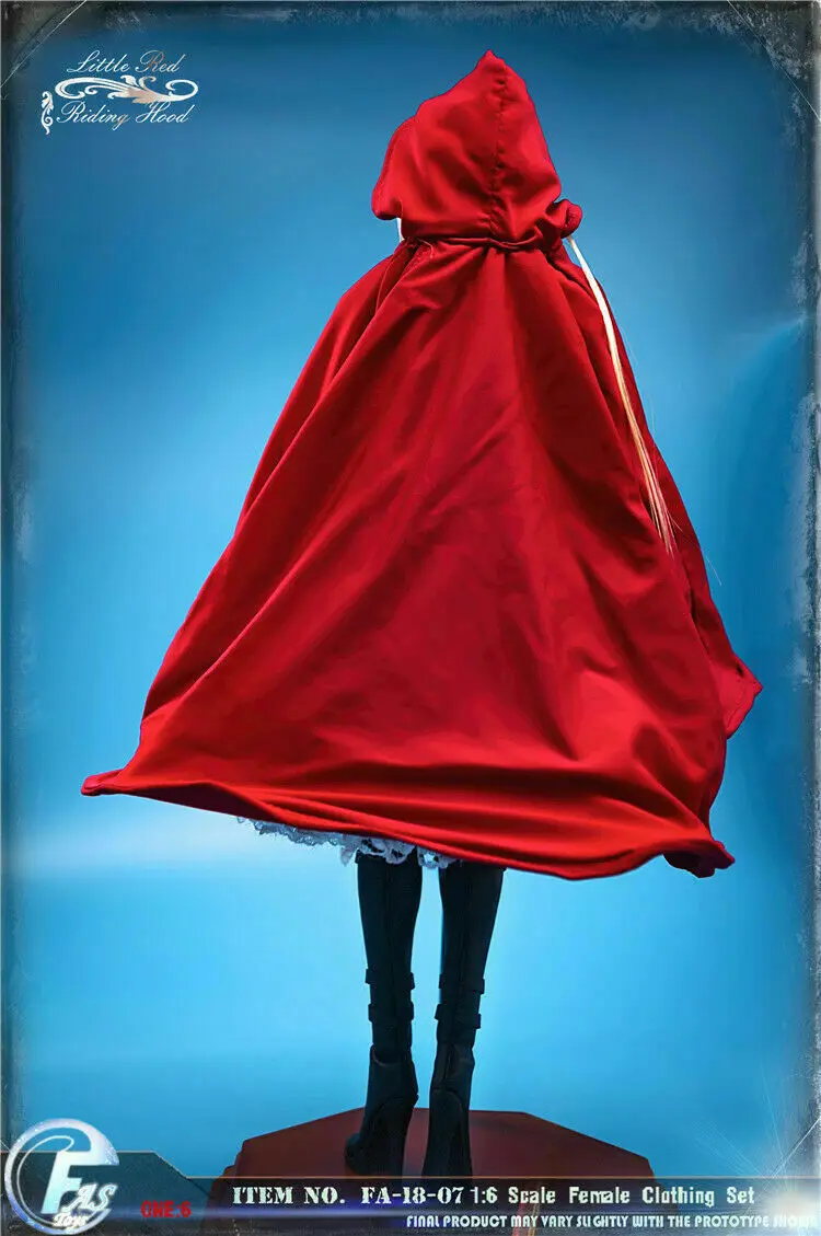 FASToys 1/6 Rdeča kapica Gothic Lolita Ženska Oblačila, ki za TBleague S22A 12 cm Akcijska Figura Model