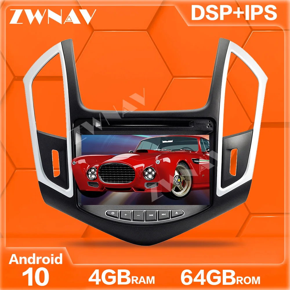 IPS Android 10.0 4+64 zaslon Avto DVD Predvajalnik, GPS Navi Za Chevrolet Cruze 2012-Auto Radio Stereo Multimedijski Predvajalnik, Vodja Enote