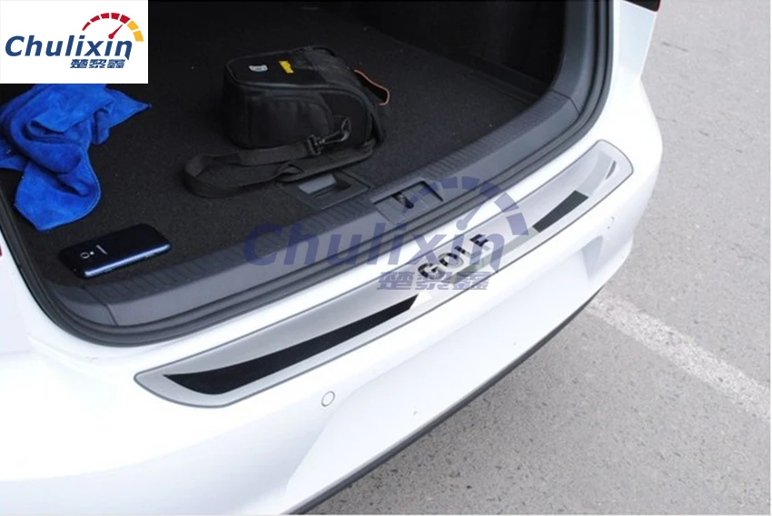 Iz nerjavnega Jekla nazaj zadaj prtljažnik Polico Izvažajo Ploščo Varstvo pedal za Volkswagen GOLF 6 MK6 GOLF 7 MK7 avto dodatki