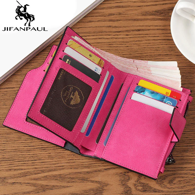 JIFANPAUL ženske kratke denarnica ženska zadrge sponke denarnice kartico vrečko moda preprost sveže, velike zmogljivosti, denarnice brezplačna dostava
