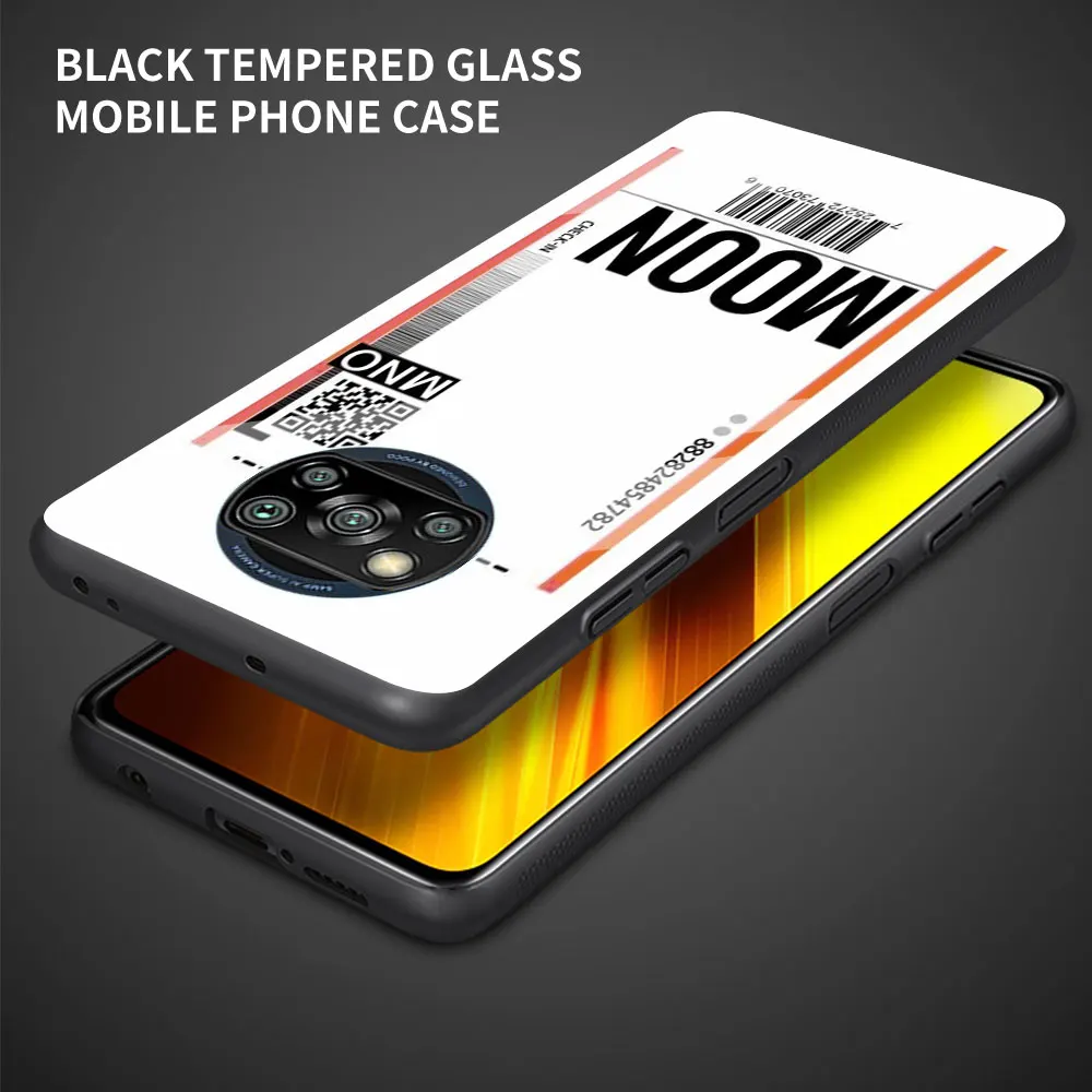 Kaljeno Steklo Ohišje Za Xiaomi Mi 11 Poco X3 NFC F2 Pro X2 M2 C3 9T 10T Opomba 10 Lite Potovanja Mesto Vstopni kupon Zajema Coque Funda
