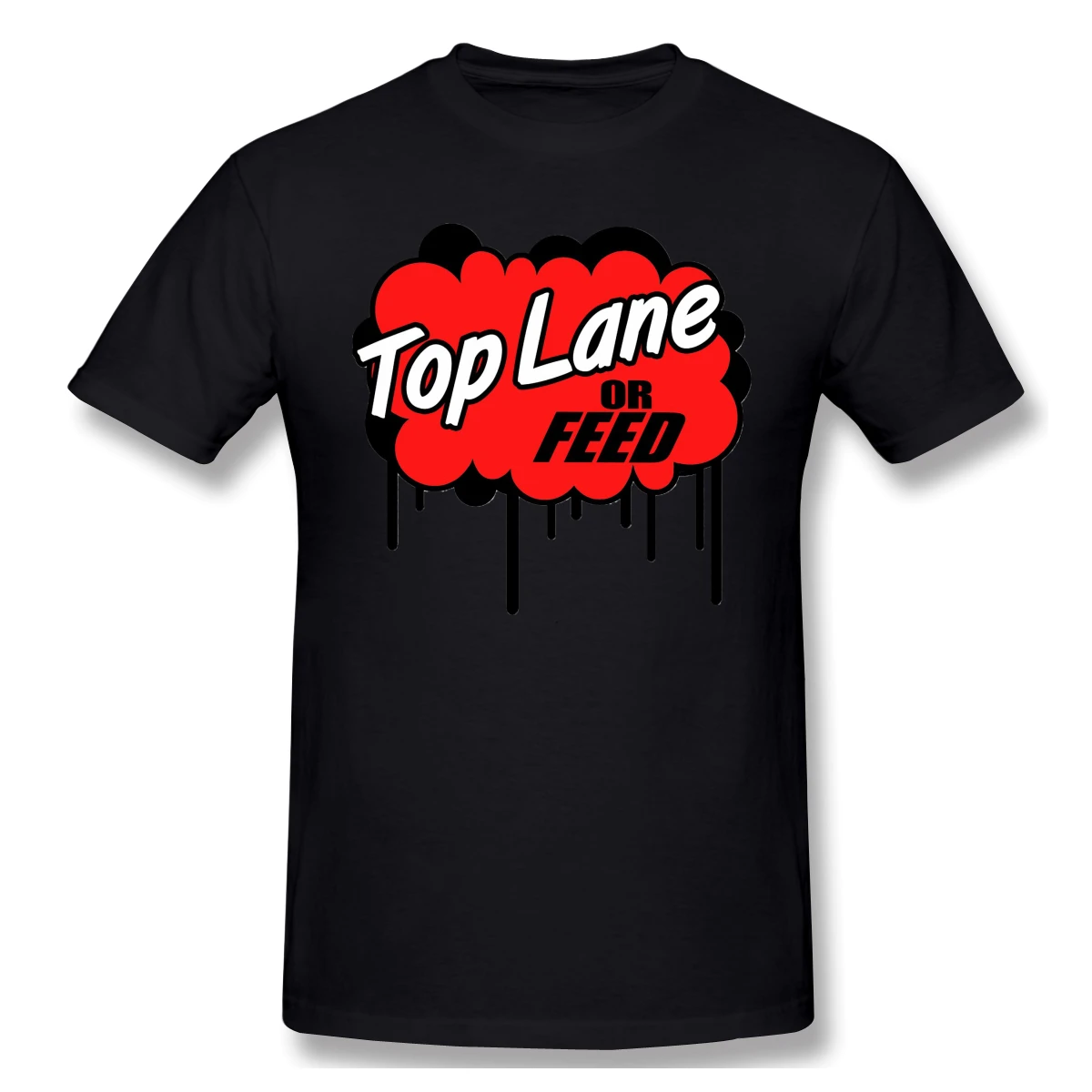League of Legends T-Majice za Moške League Of Legends Lane Ali Krme Smešno Crewneck Bombaž Majica s kratkimi rokavi