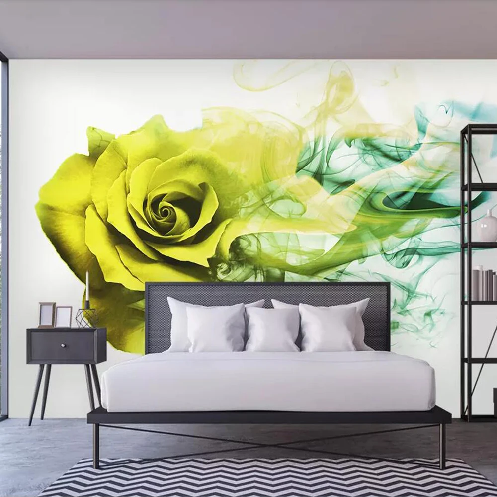 Milofi ozadje po meri zidana sodobno minimalistično povzetek zlato rumeno dim rose spalnica ozadju dekoracijo sten ozadje