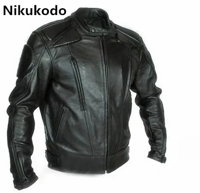 Moda motocikel PU suknjič motokros motocikel moto zaščitna jakna moški vožnjo jakno z odstranljivo 5 sklopov opreme