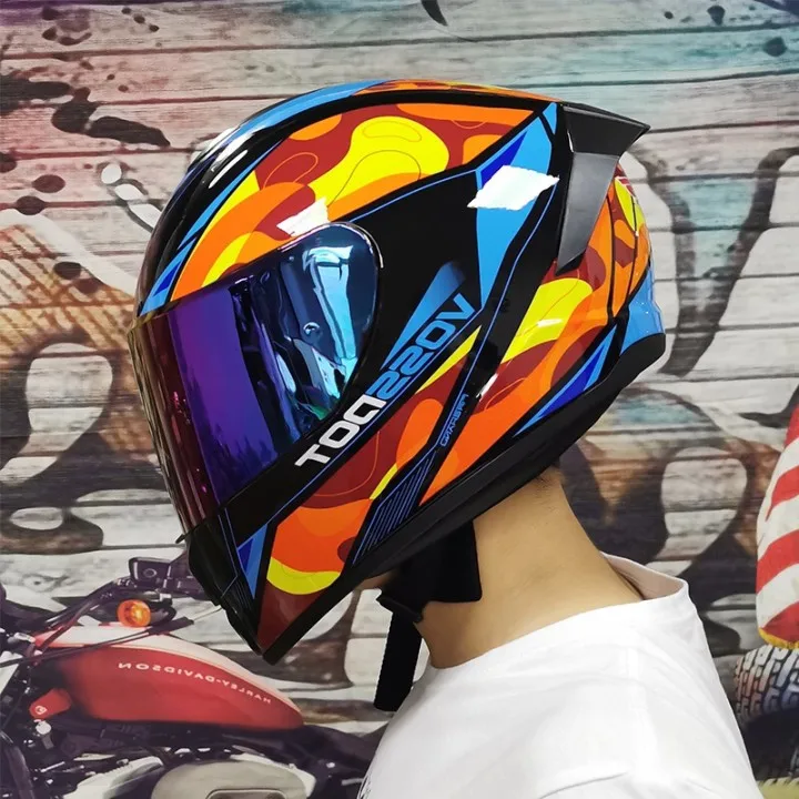Motoristična čelada capacete cascos poln obraz dirkalne čelade Dvojne Vizir Dirke Motocross Čelado Casco Modularni Moto Čelada
