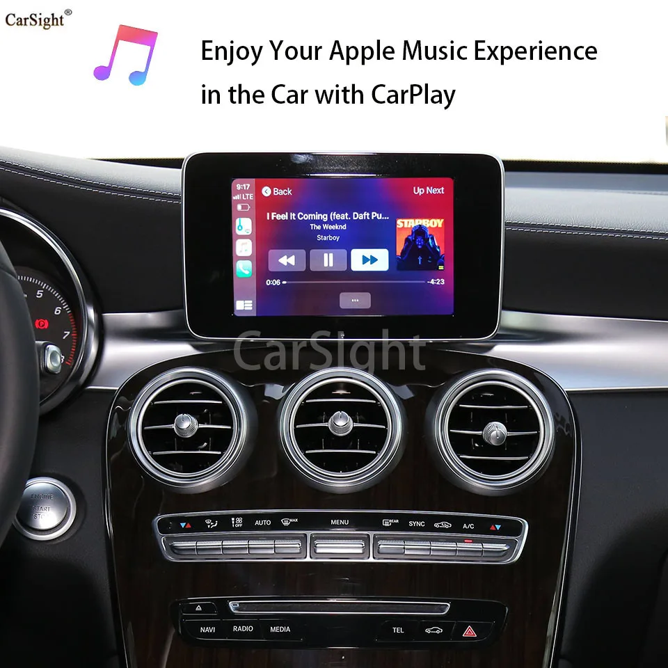 Nove Brezžične CarPlay za Mercedes-Benz NTG5.0/5.1/5s1/5.2 C W205 GLA CLA GLE Podporo Mobilni Telefon Waze GPS Sporočilo