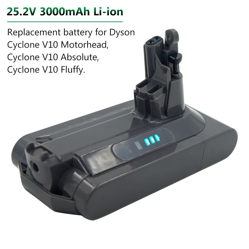 Nove Nadomestne 25.2 V 3000mAh Litij-Nadomestna Baterija Za Dyson sesalnik ciklon V10 Absolutno SV12 V10 V10 Puhasto