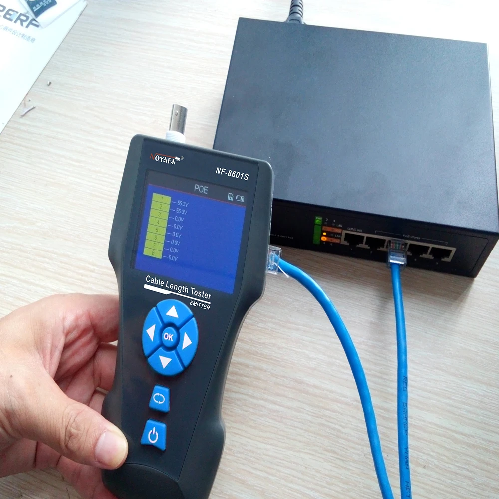 Noyafa POE PING Tracker RJ11 RJ45 Lan Kabel TDR Tester Network Cable Tester Napeljave Tester Napetosti Detektor