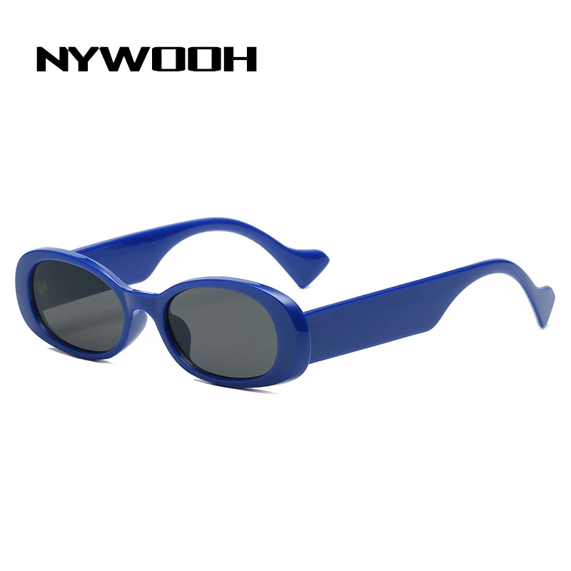 NYWOOH Letnik Ovalne sončna Očala za Ženske in Moške blagovne Znamke Oblikovalec Majhen Okvir Dame sončna Očala v Modi Hip-hop Očala UV400