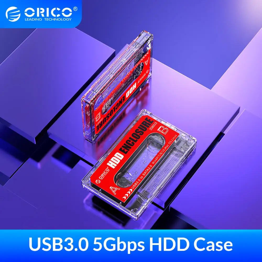 ORICO 2.5 Inch Pregleden HDD SSD Primeru, SATA III, USB 3.0 Zunanji ssd Trdi Disk v Polje 5Gbps 6TB Trdi Disk Ohišje