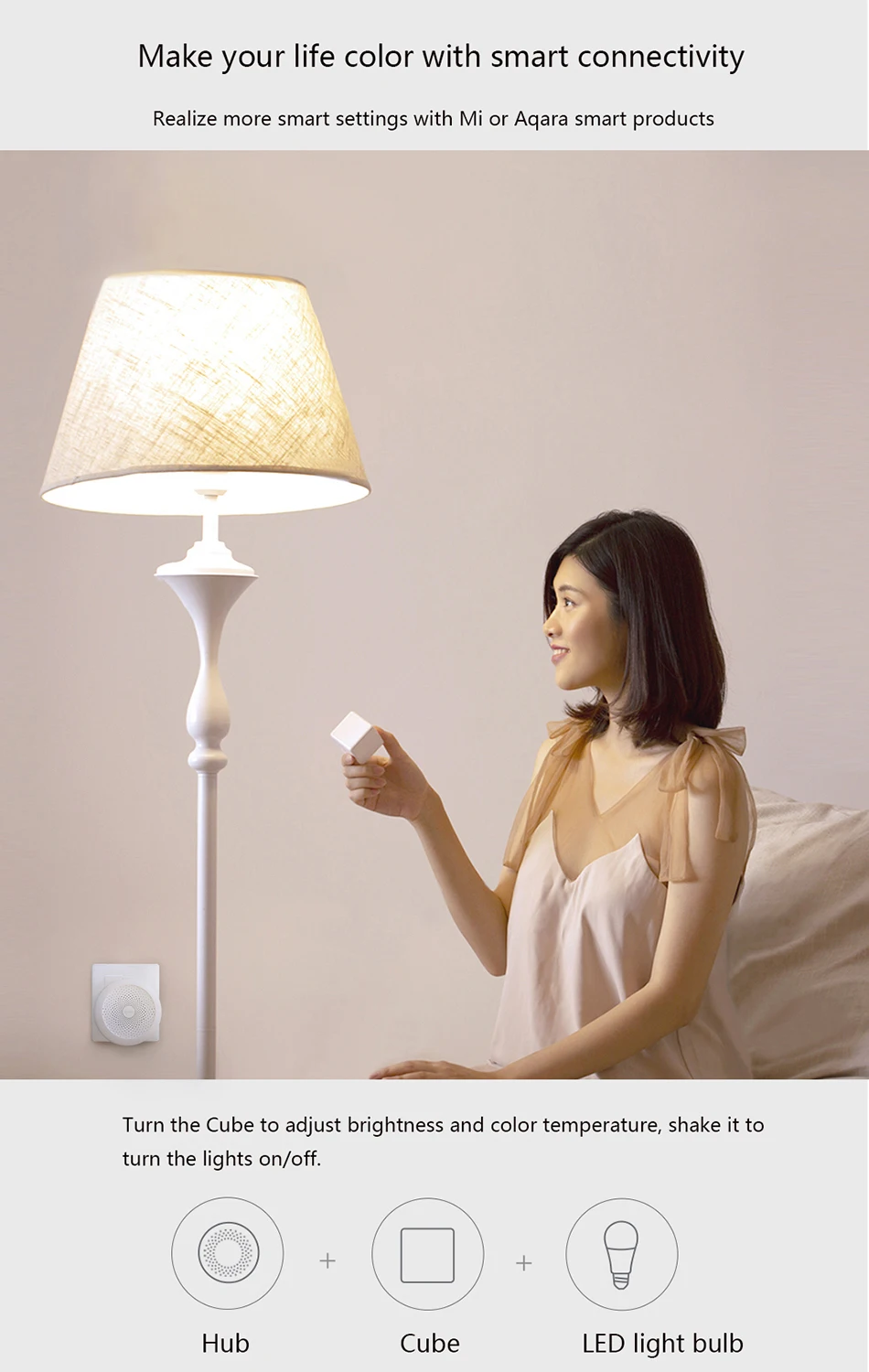 Original Xiaomi Aqara 9W E27 2700-6500K 806lum Smart Bela Barva LED Žarnica Svetlobo Delo Z Domov Kit In MIjia app