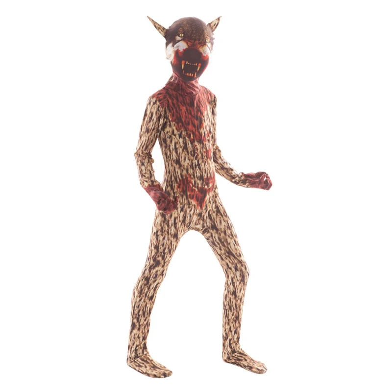 Otroci Halloween Kostumi Fantje Dekleta Zombi Cosplay Cannibal Cvet Ličila Stranka Ideja 2019 Grozljivk Noč Volkodlak Mutant Onesies