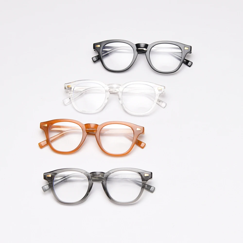 Peekaboo zakovice retro očala okvir recept moških jasno, leče očala za ženske pregleden black orange okrasni dodatki