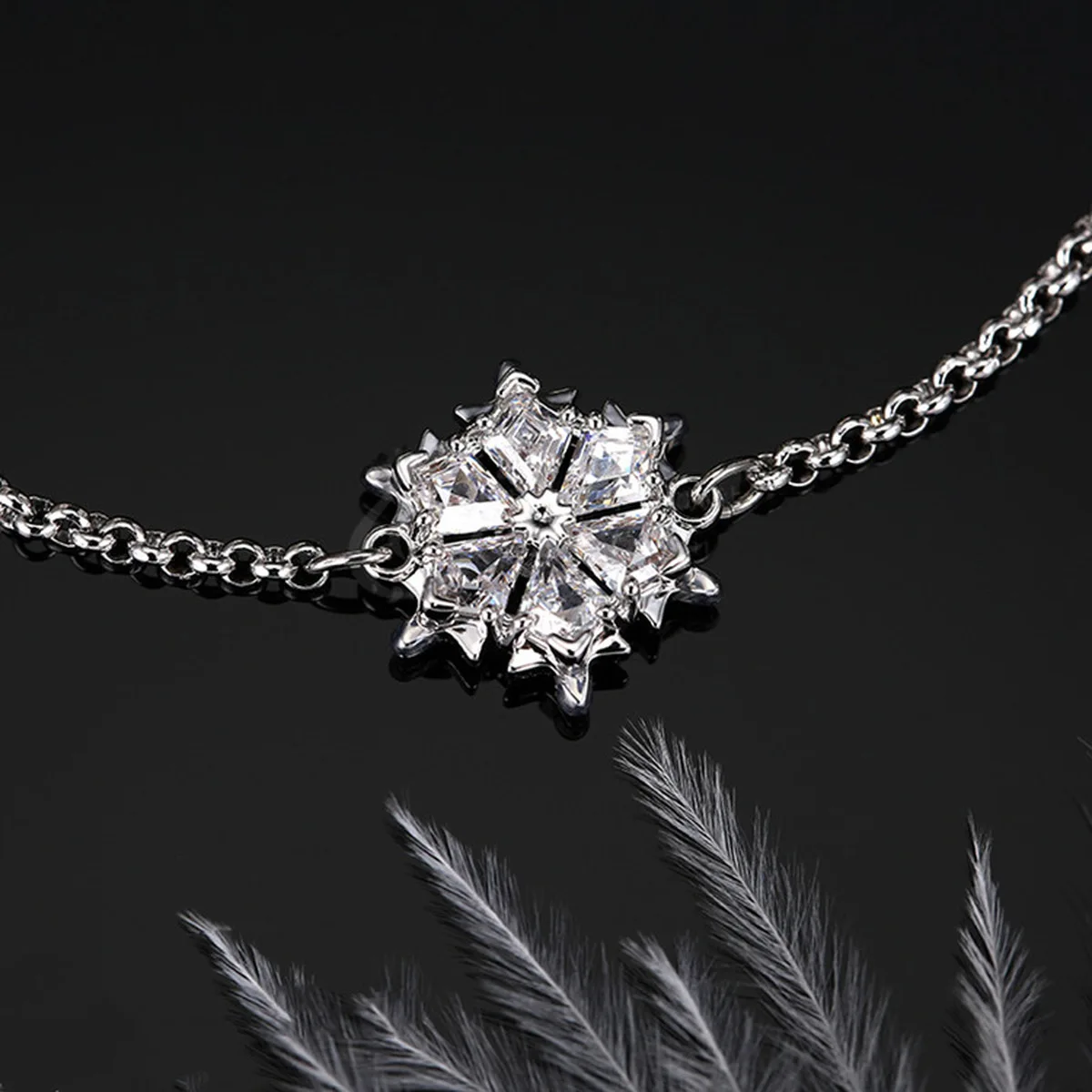 QSJIE Visoke kakovosti SWA sneg nevidno magnetno preprost gozd punco, darilo za rojstni dan Zapestnica Očarljivo modni nakit
