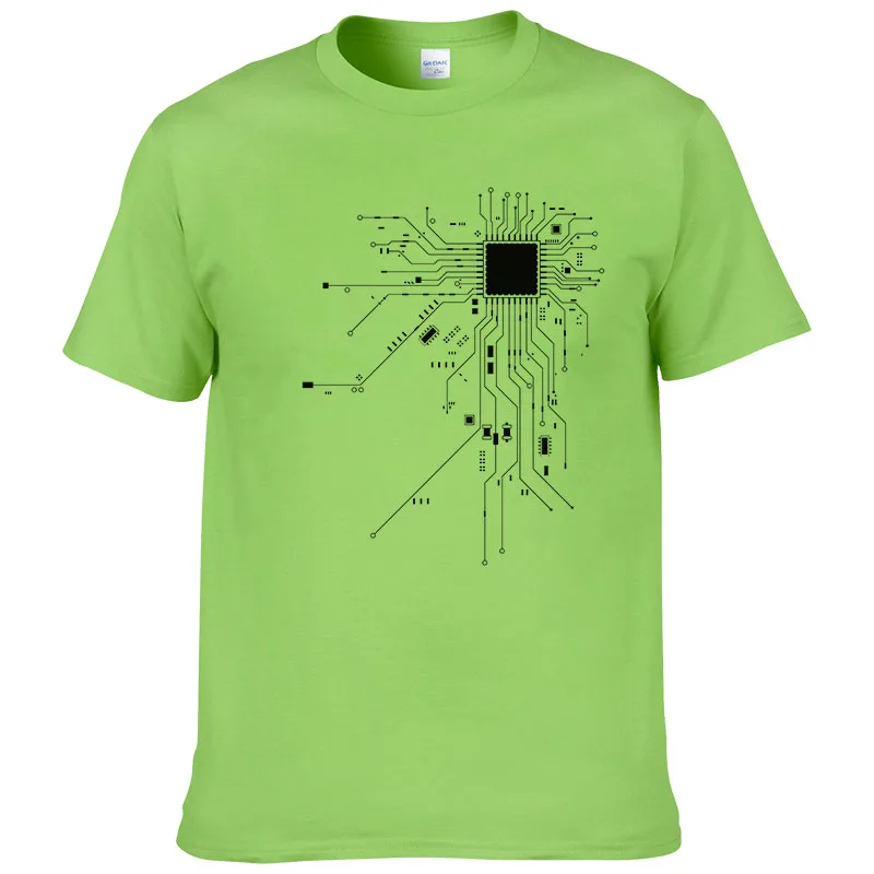 Računalnik CPU Core Srca T-Shirt za Moške GEEK Nerd Freak Heker PC Gamer Tee Poletje Bombaža, Kratek Rokav T Shirt Euro Velikost #303