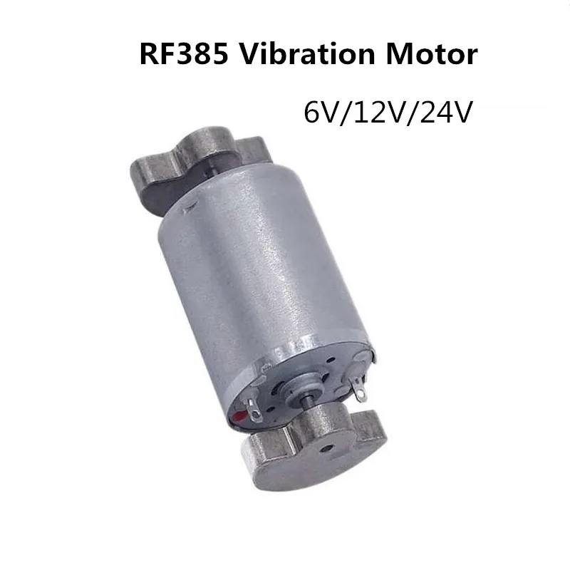 RF385 dvojno glavo vibracijska motorna masaža vibracije motorja Masažni stol miniaturni DC vibracije motorja 6V/12V/24V