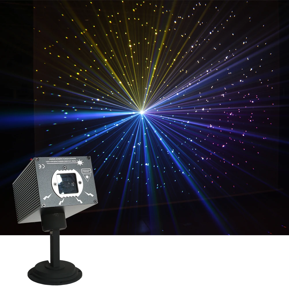 Sharelife Mini 500mw DJ RGB Meteor Storm Laserski Projektor Luči DMX DJ Doma Stranka Kažejo Koncert Razsvetljavo Trenil Star Učinek