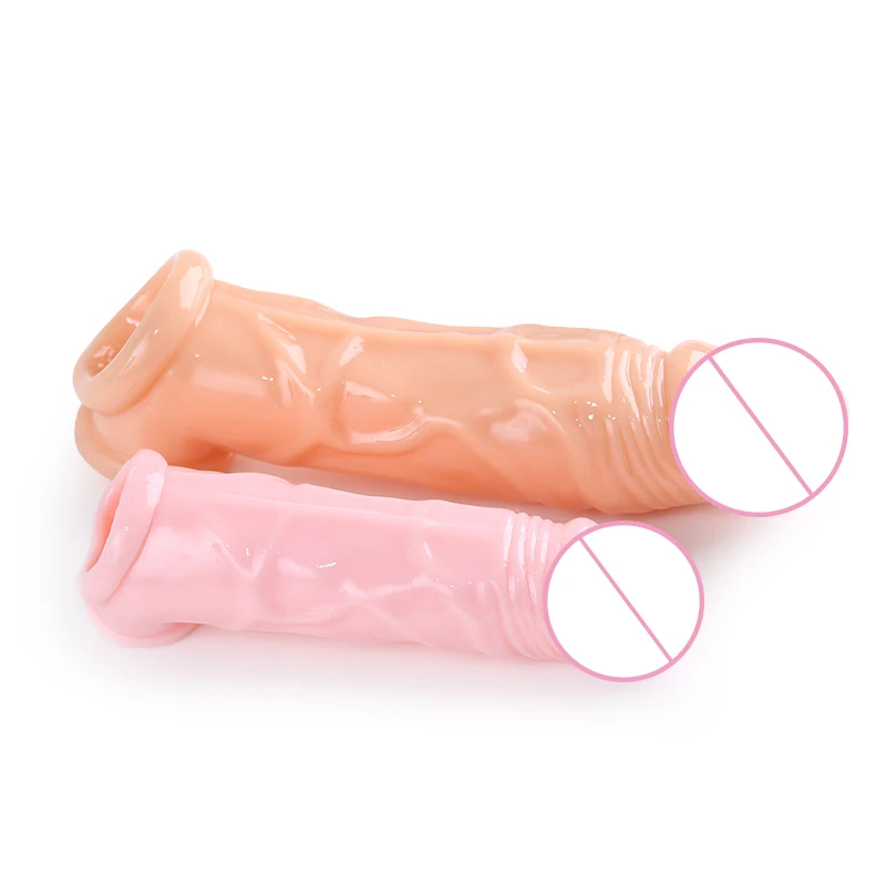 Silikonski Penis Širitve Kondomi Časovni Zamik Penis Razširitev Rokavi Za Odrasle Intimno Blaga Za Večkratno Uporabo Kondomov Moški Obroči