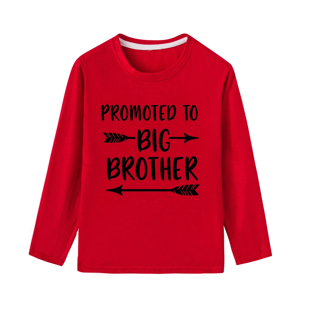 Spodbujati Big Brother Otroci Tshirt Fantje Vrhovi Jeseni Dolg Rokav Malčka Fant Majica Priložnostne Otroci, Oblačila, Majice S Kratkimi Rokavi Dekliška