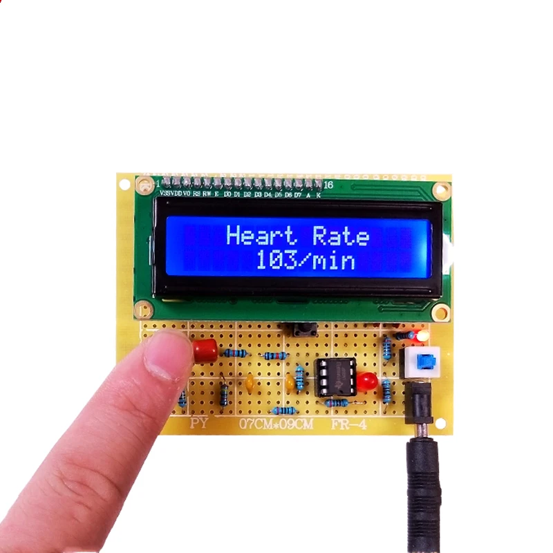 Srčni utrip Pulz Meter, ki Temelji na 51 Single-chip Mikroračunalniška Alkohola Sistem za Zaznavanje Elektronskega DIY Oblikovanje Končnega Izdelka