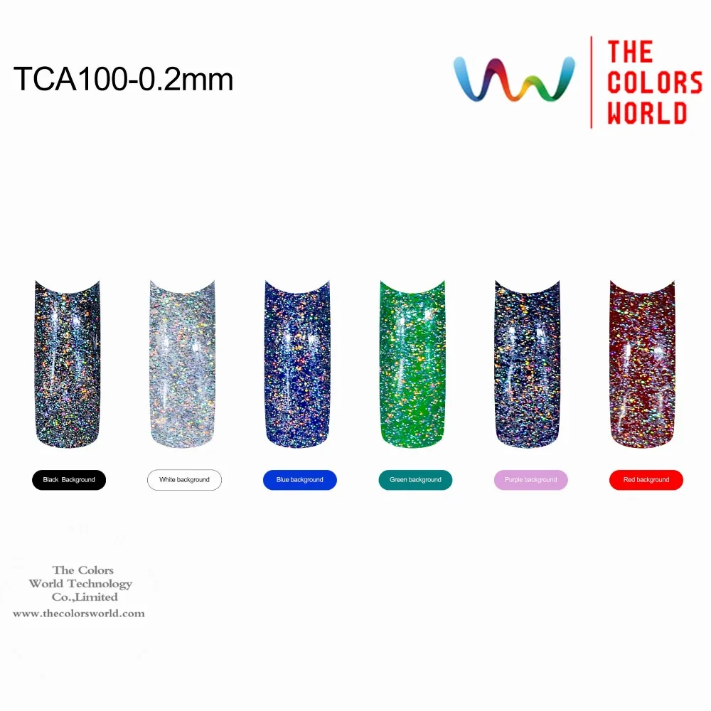 TCA100 Laser Srebrne Barve 0,2 mm Velikost Bleščice v Prahu za nohte,tatoo umetnosti dekoracijo Prosta ladje Debelo DIY v prahu