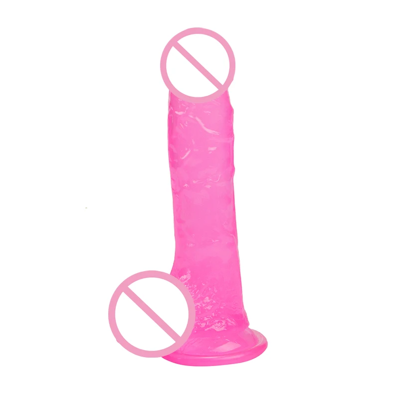 TPE Pink Jelly Vibrator Penise Masturbator Za Ženske Moški analni Čep Igrača 18 Plus Erotično Falos vagmans Odraslih Igrače pari Sex Porno