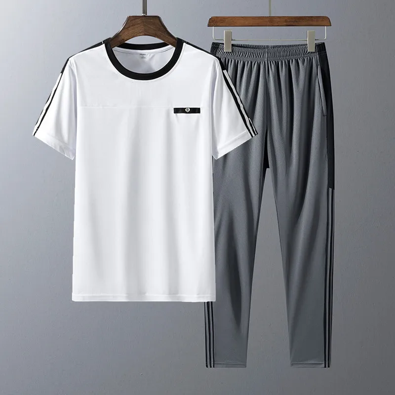 Trenirke Moški Majica, Športne 2020 Novo Poletno T-majica + Hlače + Kratka Priložnostne čeveljčki Moda za Šport, Fitnes Jogger
