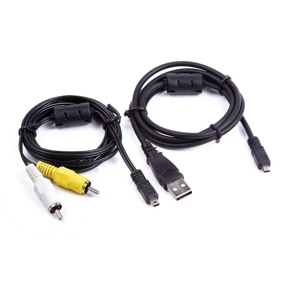 USB PC za SINHRONIZACIJO Podatkov + AV A/V TV-Video Kabel usb Kabel Za Nikon Coolpix L120 L620 Fotoaparat